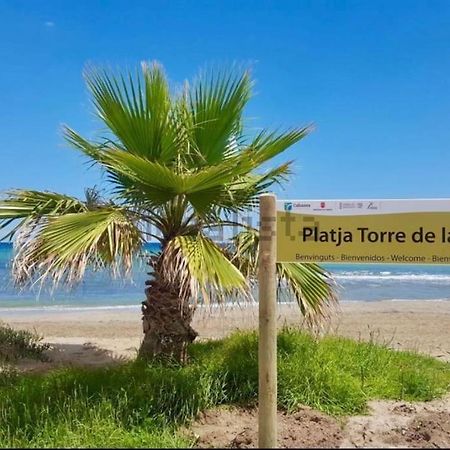 Apartamento En Primera Linea De Playa Con Vistas Cabanes  Bagian luar foto